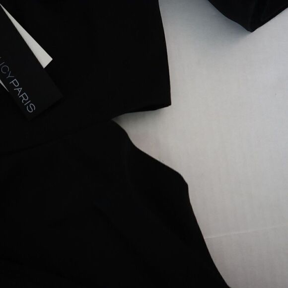 Lucy Paris BL-DR8040 Women's Sz Small Black Venice Cut-Out Short Mini Dress $88 - Picture 9 of 12